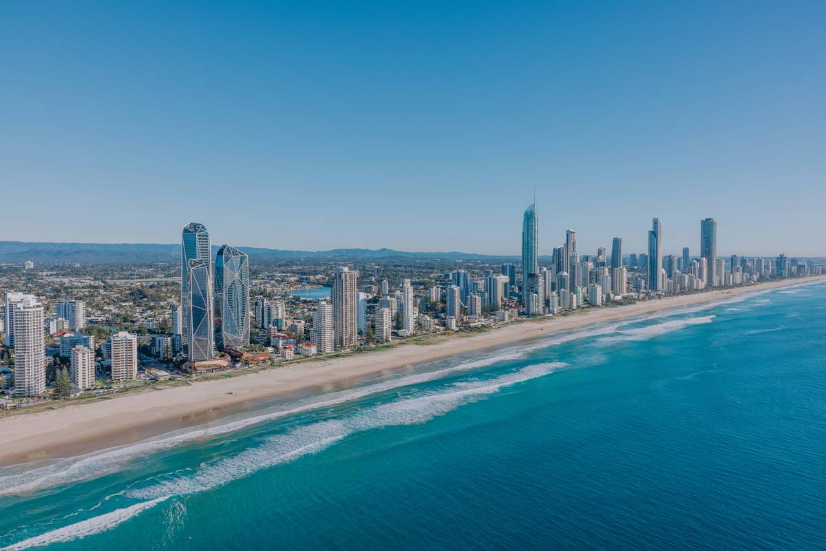 Seasonal occupancy rates for Gold Coast holiday rentals showing peaks during school holidays and summer months